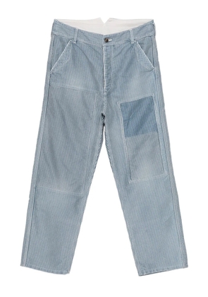visvim Pastoral striped trousers - Blue
