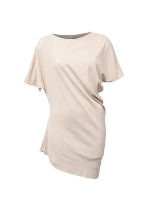 Jil Sander Pre-Owned short-sleeve drapped T-shirt - Neutrals
