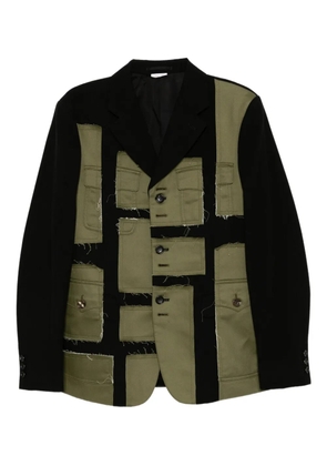 Comme Des Garçons patch-work blazer - Black