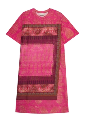 Pierre-Louis Mascia paisley-print T-shirt dress - Pink