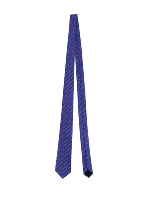 Gucci jacquard silk tie - Blue