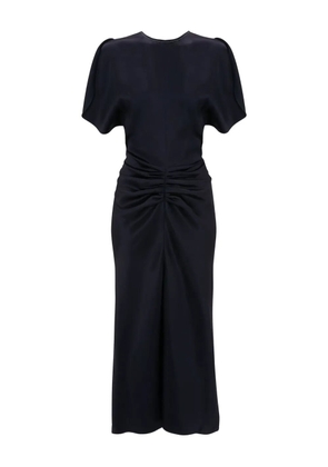 Victoria Beckham gathered-waist midi dress - Blue