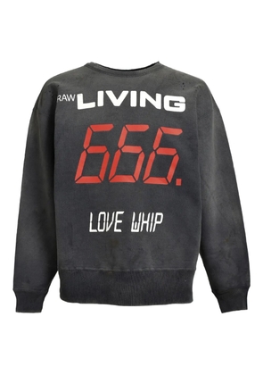 SAINT MXXXXXX prinedt sweatshirt - Black