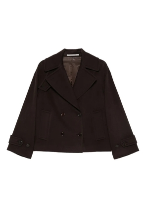 Tagliatore notched double-breasted jacket - Brown