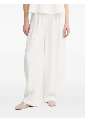 Gestuz drawstring straight trousers - White