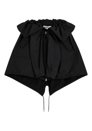 Open YY asymmetric mini skirt - Black