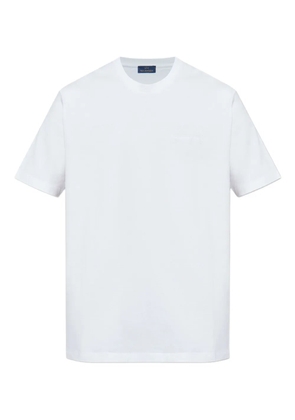 Paul & Shark logo-embroidered cotton T-shirt - White