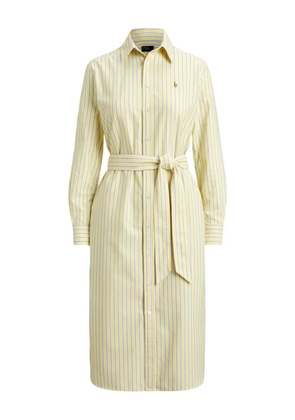 Polo Ralph Lauren striped belted shirt dress - Yellow