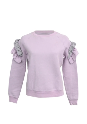 Stella McCartney Pre-Owned ruffled-shoulder sweatshirt - Purple