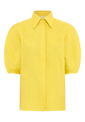 Gabriela Hearst puff-sleeved shirt - Yellow