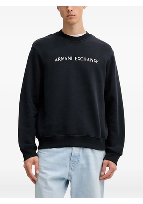Armani Exchange long-sleeve logo-detail sweatshirt - Blue