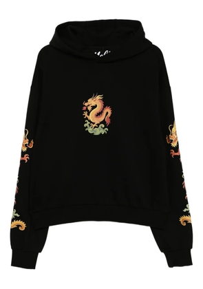 Melt graphic-printed hoodie - Black
