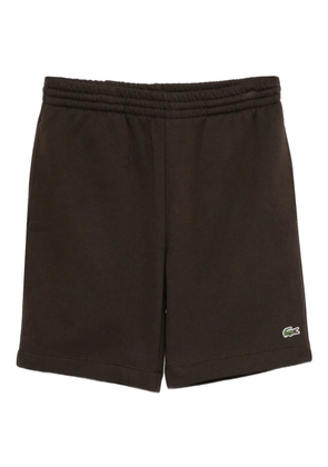 Lacoste logo-embroidered shorts - Brown