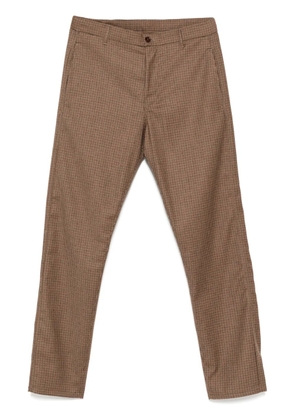 ASPESI checked chinos - Brown