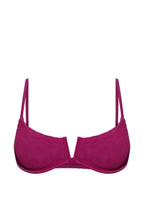 Bond-eye Nora balconette bikini top - Purple