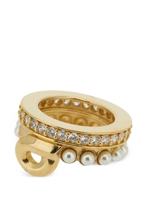 Ferragamo crystal gancini scarf clip - Gold