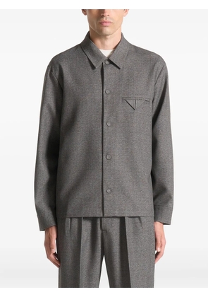 Manière De Voir Leo textured tailored shirt - Grey