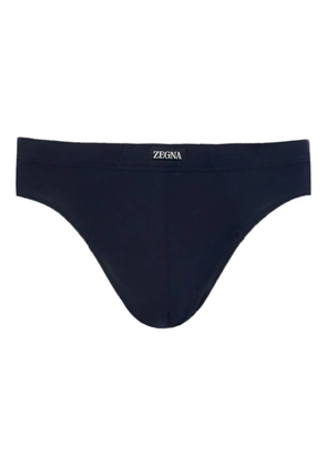 Zegna logo-detail briefs - Blue