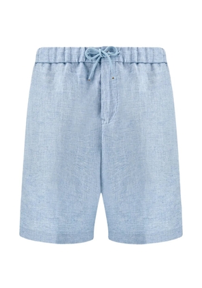 Paul & Shark drawstring linen bermuda shorts - Blue