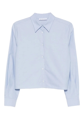 Manuel Ritz cropped shirt - Blue