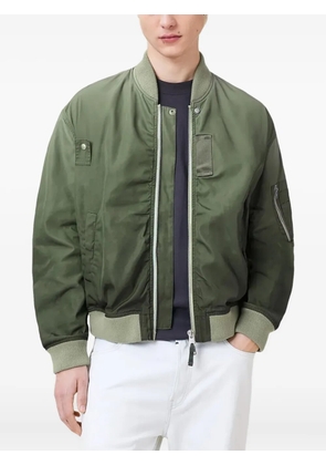 AllSaints Cascade zip-fastening ribbed-cuff bomber jacket - Green