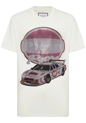 Philipp Plein Strass Cars Racing T-shirt - White