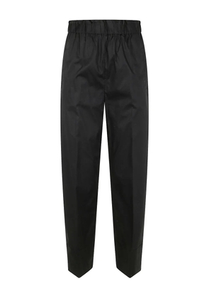 TWINSET elasticated-waist trousers - Black