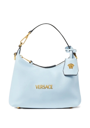 Versace logo-charm tote bag - Blue