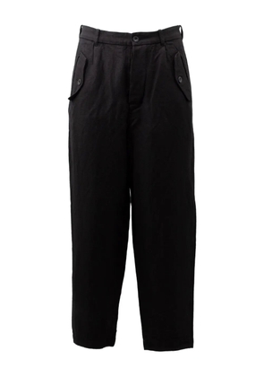 Casey Casey pleated-front trousers - Black