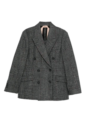 Nº21 double-breasted checked jacket - Grey