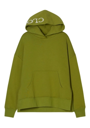 Closed logo-embroidered cotton hoodie - Green