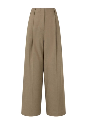 TOMBOY pleated wide-leg trousers - Brown
