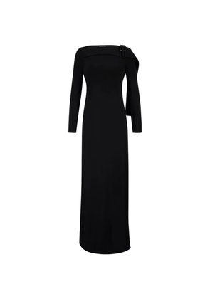 Courrèges buckled long-sleeve maxi dress - Black
