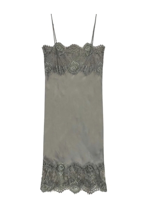 HERSKIND Linus lace-trimmed slip mini dress - Grey
