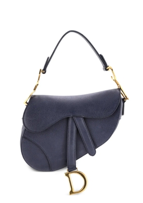 Christian Dior Pre-Owned Saddle Handbag Leather Mini shoulder bag - Blue