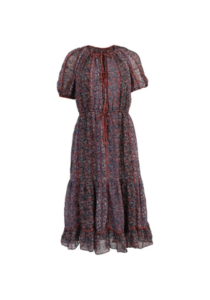Ulla Johnson Berenice printed midi dress - Blue