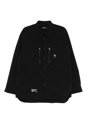 izzue slogan-print shirt - Black