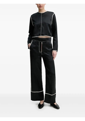 Day Birger Et Mikkelsen piping-detail zip-fastening blouse - Black