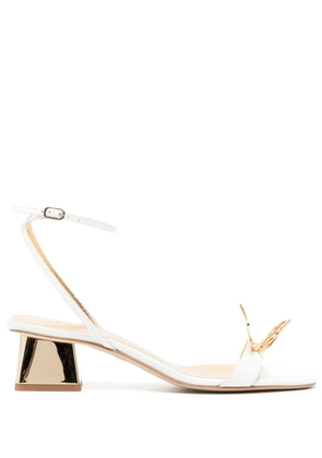 Sophia Webster Mariposa 50mm leather sandals - White