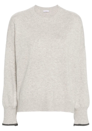 Brunello Cucinelli mélange cashmere jumper - Grey