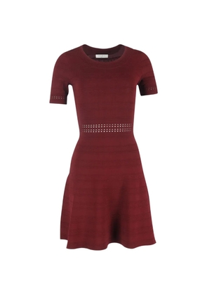 SANDRO Dean ribbed knit dress - Red
