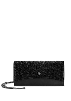 Philipp Plein crystal-embellished skull crossbody bag - Black