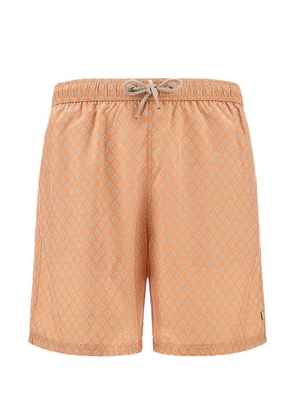 Paul & Shark miniature floral diamond print swim shorts - Orange