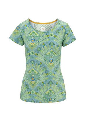 PIP STUDIO floral-print T-shirt - Blue