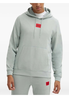 HUGO logo-patch hoodie - Grey