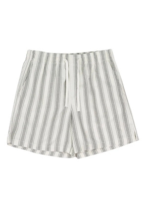 Aimé Leon Dore striped-pattern drawstring shorts - Green
