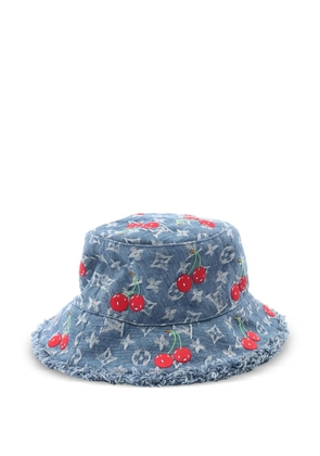 Louis Vuitton Pre-Owned x Murakami 2000s monogram cherry bucket hat - Blue