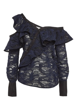 Self-Portrait laced blouse - Blue