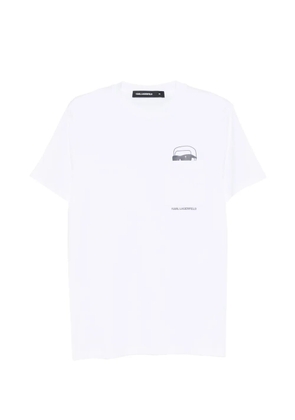 Karl Lagerfeld logo-print T-shirt - White