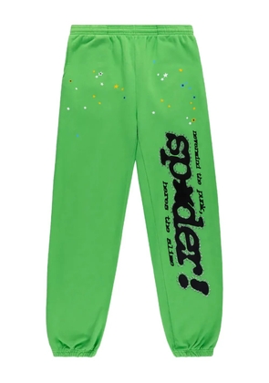SP5DER Punk V2 Rhinestone track pants - Green